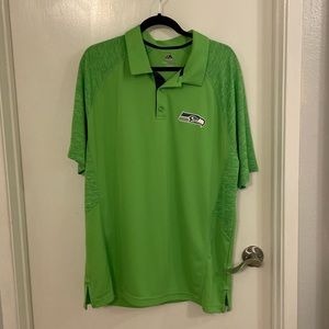 Seattle Seahawks Rave Green Polo Shirt XL